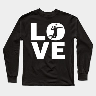 Love Volleyball Gift For Volleyball Players Long Sleeve T-Shirt